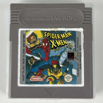 Spider-Man/X-Men: Arcade's Revenge (Nintendo Game Boy, 1994) Cartridge and Case