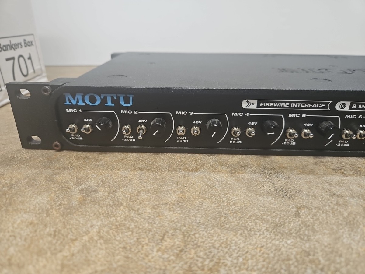 Motu 8Pre (8-Pre) Eight Mic Preamps - MIDI Firewire Audio