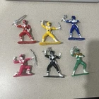 Vintage 1993 Mighty Morphin Power Rangers Collectible Toy Mini Figures Set Of 6