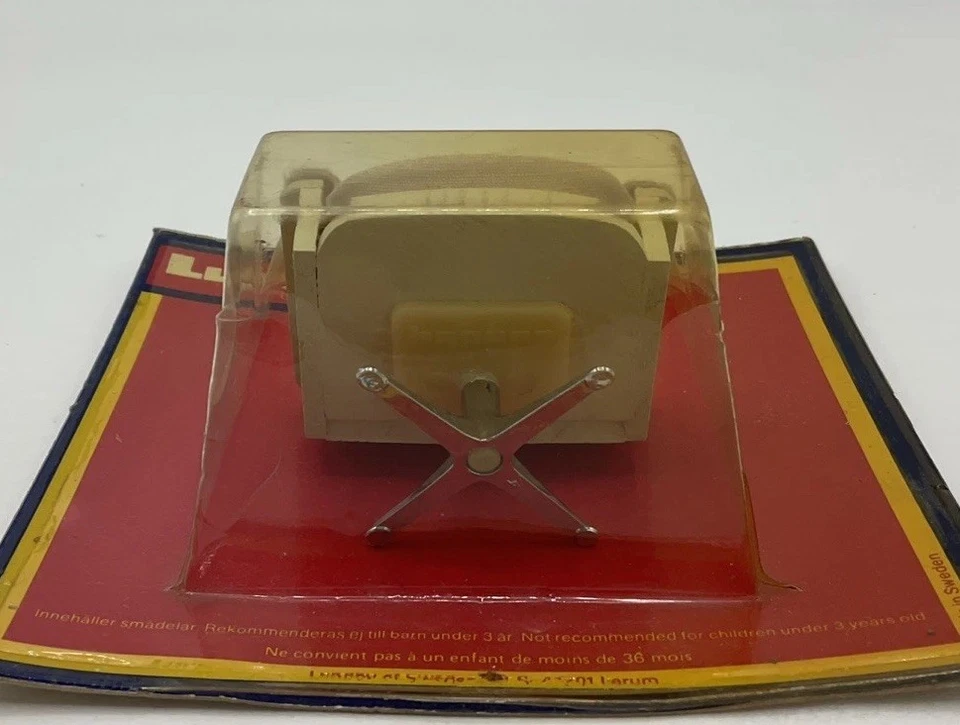 Silla giratoria amarilla vintage para casa de muñecas Lundby (VEC/05) Foto 3 de 4