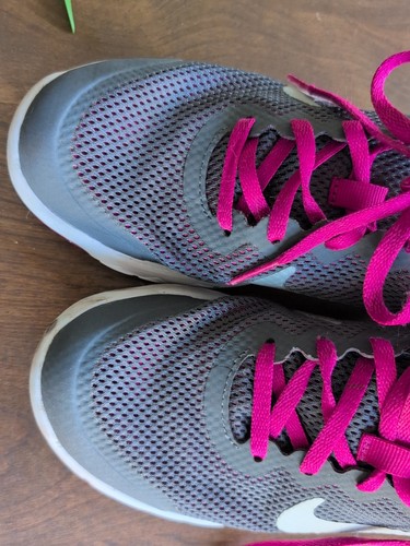 Gray Girls Pink Flex Experience Nike Running Shoe 4.5 - Bild 7 von 7