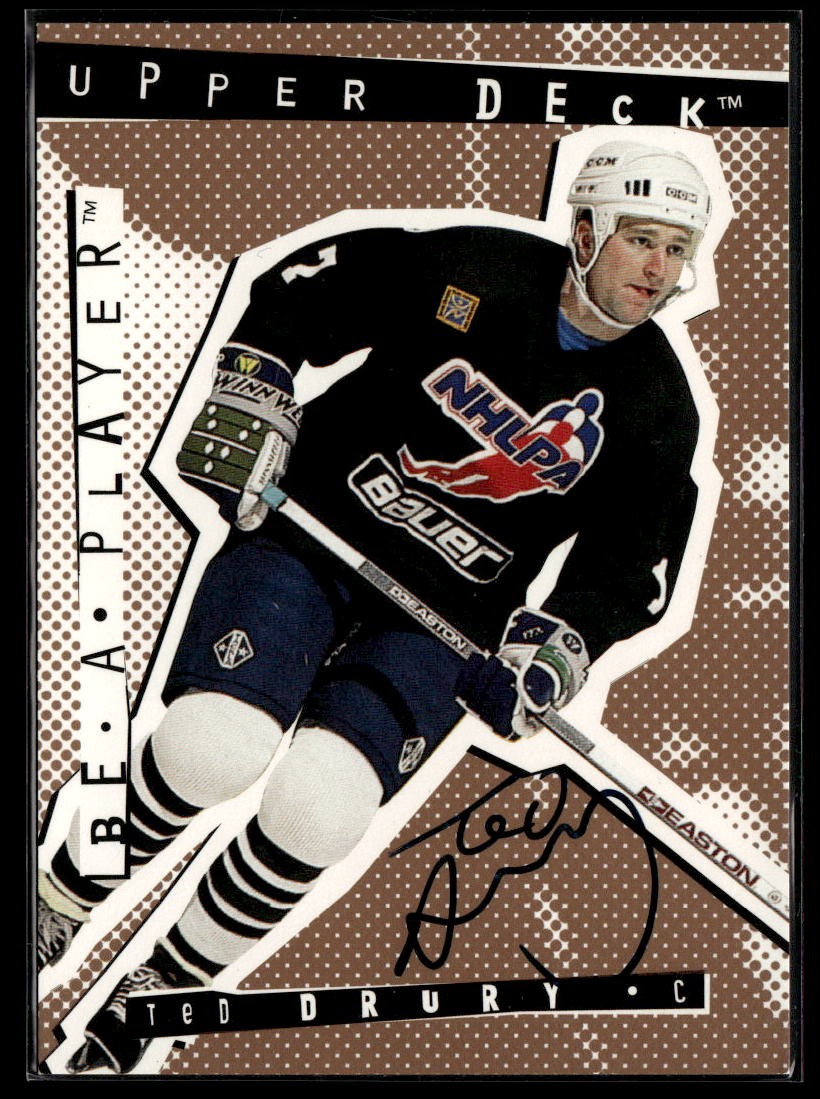 1994-95 Upper Deck Be a Player #34 Ted Drury Autographs