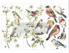 Nestled Whispers | Mini Décor Rub On Transfer | Redesign with Prima