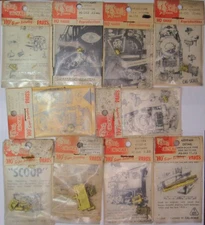 BRASS Cal Scale Super Detail Kit TRAIN Parts HO Steam LOCOMOTIVE 10 PIECE LOT