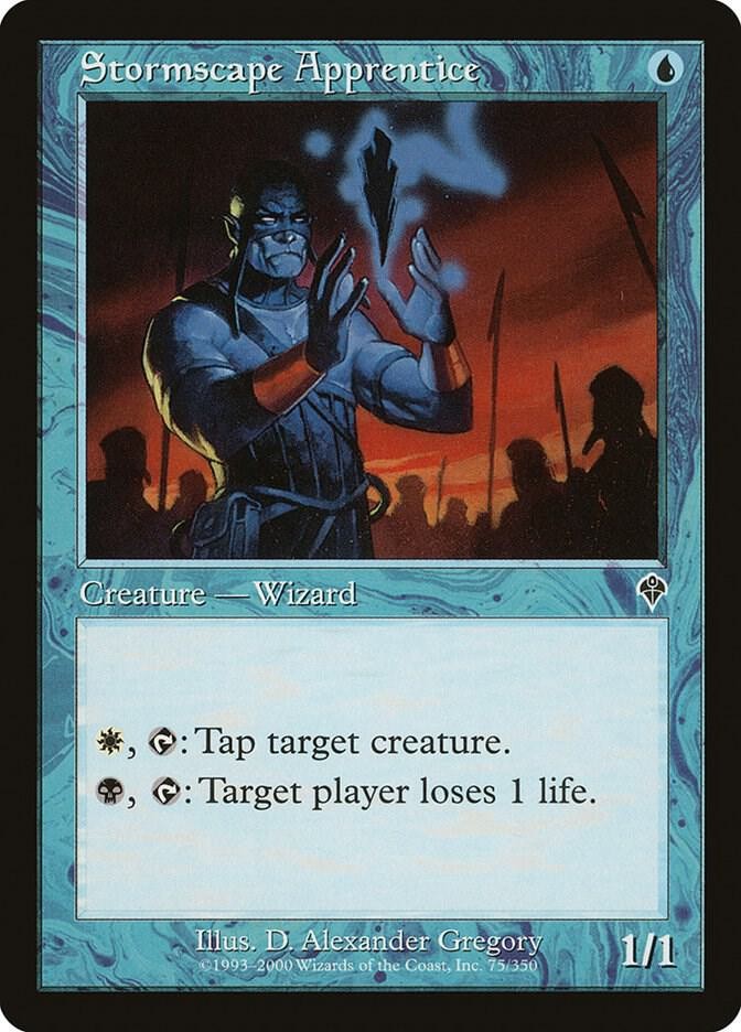 Stormscape Apprentice 75 Common Invasion Magic: The Gathering Lightly Played