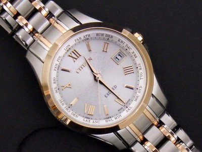 Citizen EXCEED EC1124-58A Eco-Drive Radio Titanium Ladies Watch Made in Japan