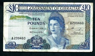 Gibraltar (P22a) 10 Pounds 1975