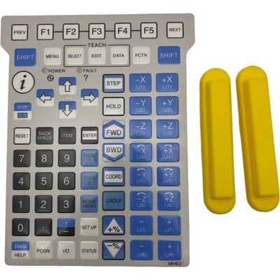 MHE2 F   A05B-2255-C105 teach pendant keypad Button film overlay+Rubber case #jd