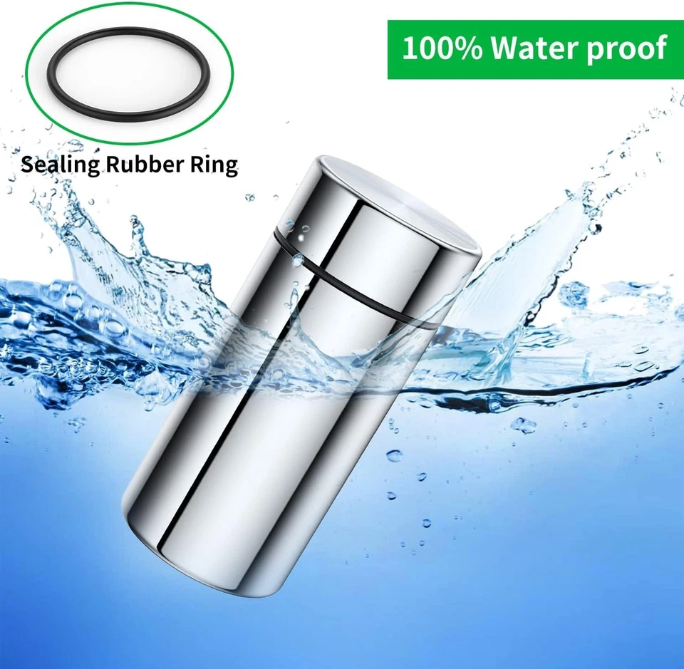 Portable Aluminum Storage Jar 3-Pack,Airtight Smell Proof Container, Metal Water - Image 2 of 4