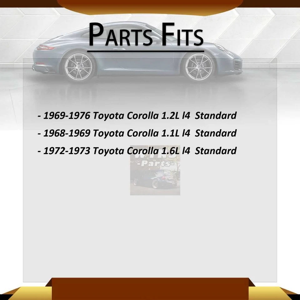 Para Toyota Corolla 1.1L 1968-1969 GMB U-Joint Trasero Todas las Juntas 2x Foto 2 de 4