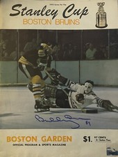 Bobby Orr Signed 1970 Stanley Cup Program Signed Flying Goal Boston Bruins JSA