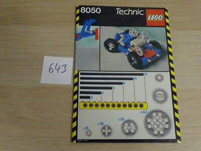 LEGO Technic 8050 nur Bauanleitung OHNE STEINE  (NR:643) teil -