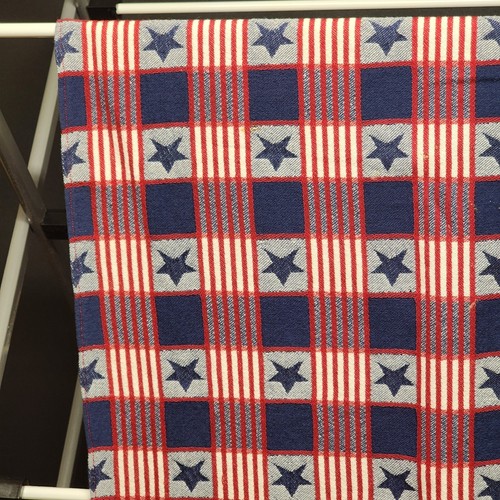 Red White and Blue Table Runner With Stars Design July 4th Themed 90 x 20 in - Picture 4 of 8