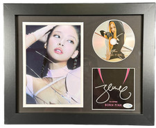 Blackpink Jennie Signed 11x14 Framed CD Born Pink Venom K-POP Autographed ACOA Blackpink Jennie Signed 11x14 Framed CD Born Pink Venom K-POP Autographed ACOA