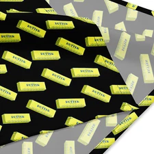 Butter Bandana, head wrap, foodie gift, baker gift, butter neck scarf, chef hair