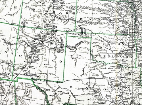 1876 Warner & Beers Railroad Map United States & Dominion Canada Dakota Oklahoma - Picture 5 of 5