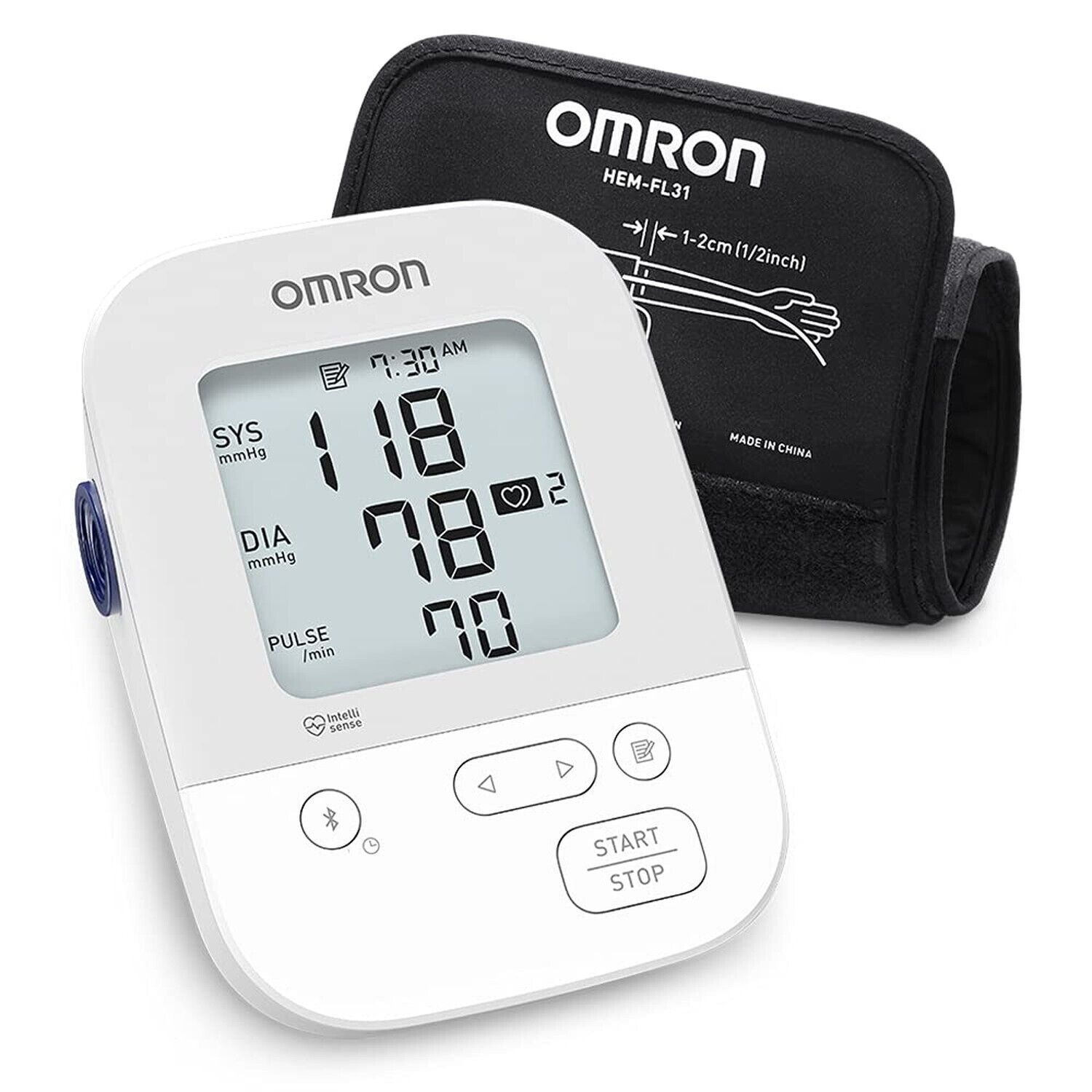 Omron 7 Series Wireless Upper Arm Blood Pressure Monitor White/Black BP7350  - Best Buy