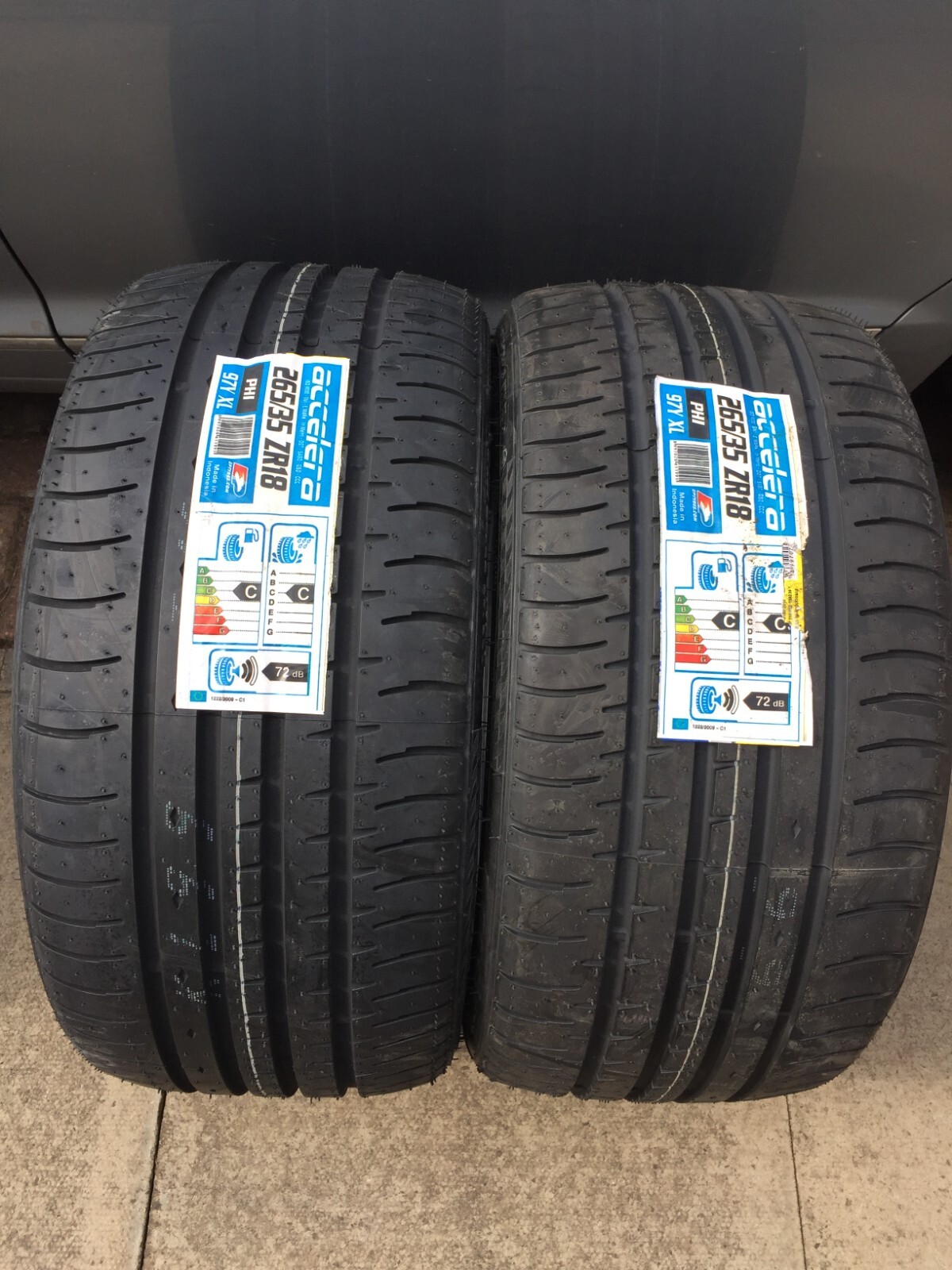 2 x 265/35R18 97Y XL ACCELERA 265 35 18 EXTRA LOAD TYRES 265/35ZR18 97Y ...