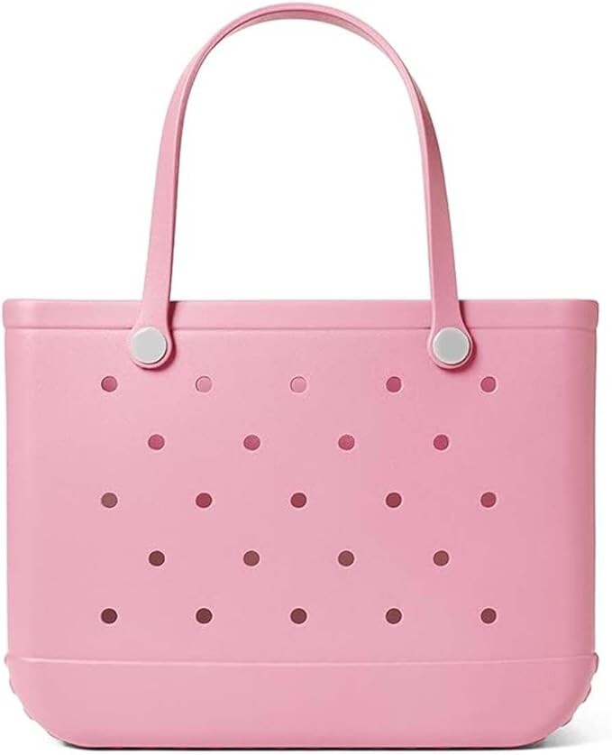 Large Waterproof EVA Beach Tote Bag, Fashionable Summer Storage Organizer  