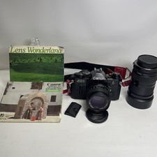 Canon AE-1 Program 35mm SLR Film Camera with 50mm Lens Kit, 35-70mm Lens Kit
