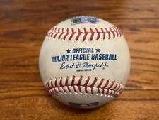 Astros vs Space Cowboys Game Used Baseball 3/28/2023 Garcia to Will Wagner MLB