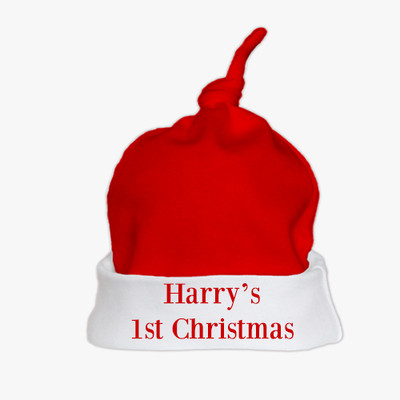 personalised baby santa hat