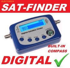 DIGITAL SATELLITE SIGNAL FINDER METER COMPASS + BUZZER FTA  DISH NETWORK DIRECTV