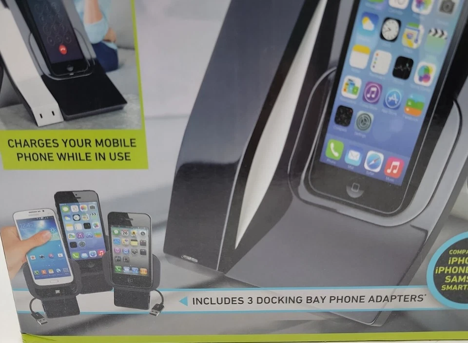 Sharper Image Wireless Bluetooth Handset iPhone 4, 5, Samsung Cell Phone Charger - Image 2 of 4