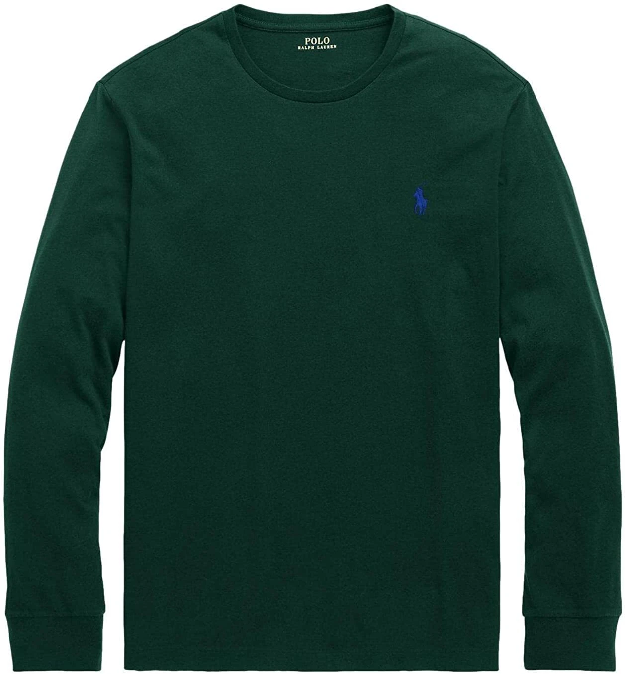 Polo Ralph Lauren Men's Crew Neck Long Sleeve Tee Green Size X-Large