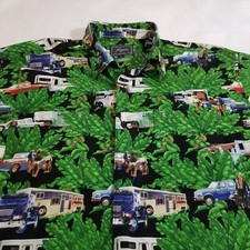 ROPER WESTERN BUTTON SHORT SLEEVE SHIRT RODEO THEME