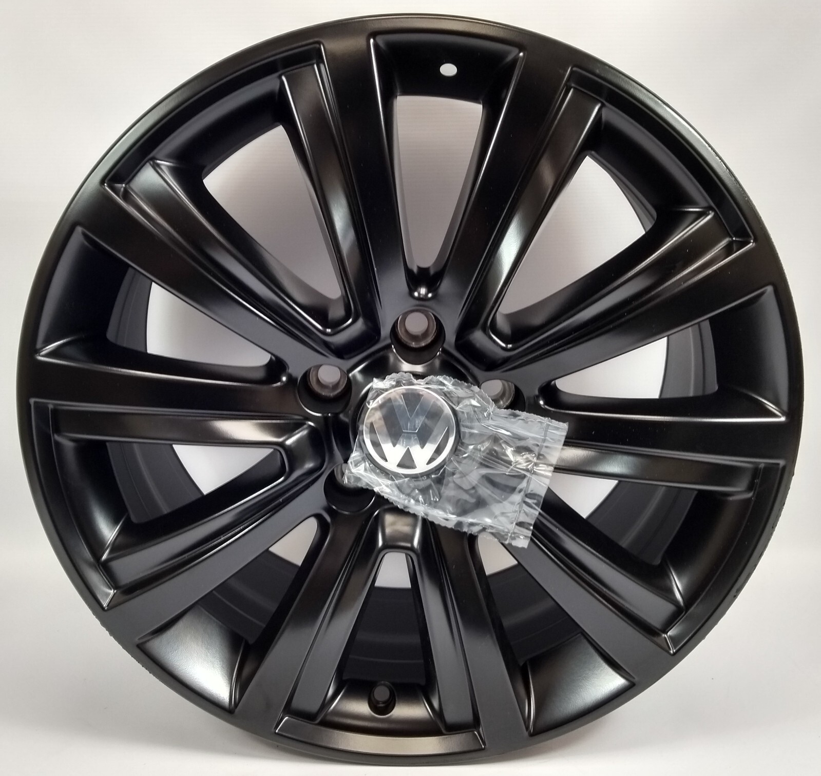 Genuine VW 18” Matt Black Alloy Wheels T5 T6 T6.1 Amarok Set of Four