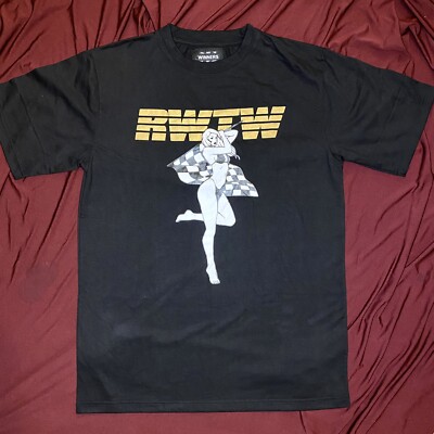 RWTW Black checkered flag T-shirt XS