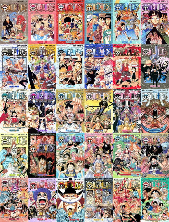 ONE PIECE 全巻セット 1-82 98-104 One Piece Manga Vol.80-82 'Zou' by Eiichiro Oda, Japanese