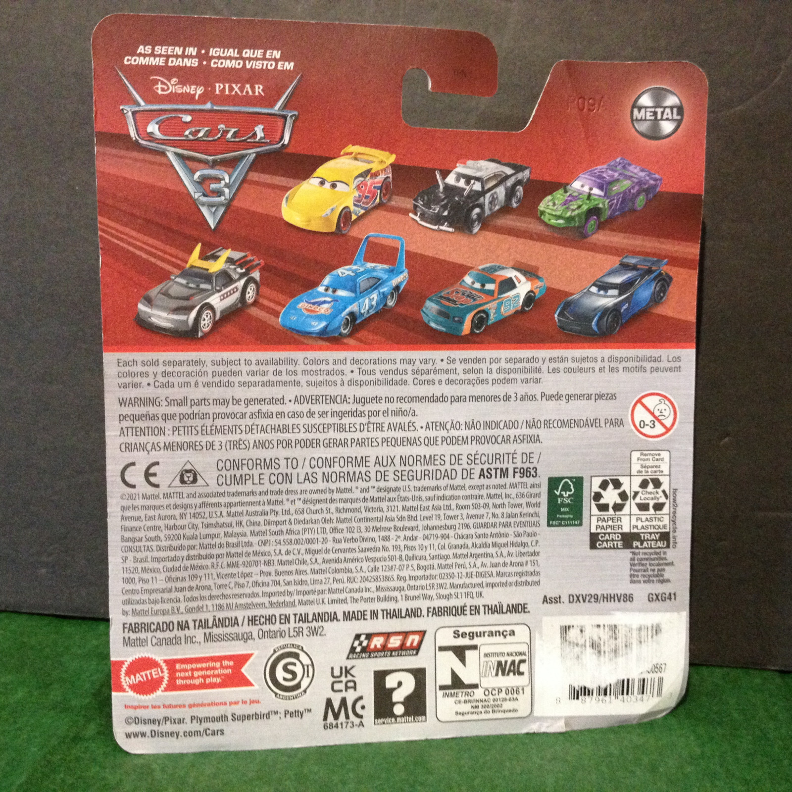 Pixar+Cars+3++Jambalaya+Chimichanga+Metal+Car+Mattel+Disney+Dvx29+RARE