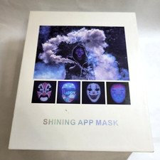 Cosplay Halloween Mask LED Programmable Face Mask App Control Rechargeable