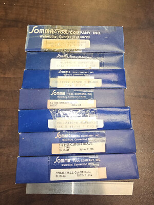 8pcs Somma Mixed Batch T-Blades HSS, Cobalt, SuperKut Blades Made in the USA