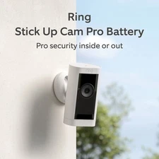 NEW RING Stick Up Cam PRO Battery Indoor Outdoor 1080p Security Camera - White