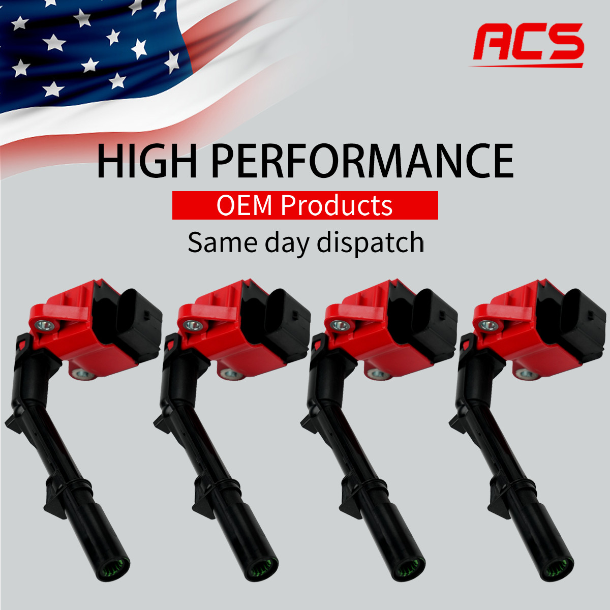 4PCS OEM High Performance Ignition Coil for Mercedes-Benz C300 CLA250 250 UF734