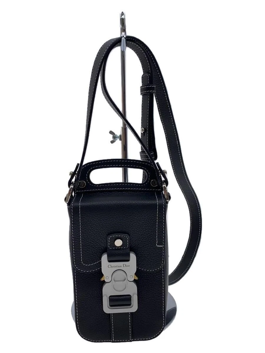 Sac bandoulière Dior HOMME gris cuir de veau selle pochette verticale gris occasion