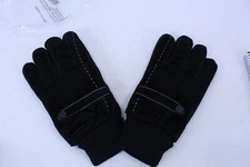 Gloves Men's Black Faux Suede Grip Driving Cold Weather Gloves Black Large