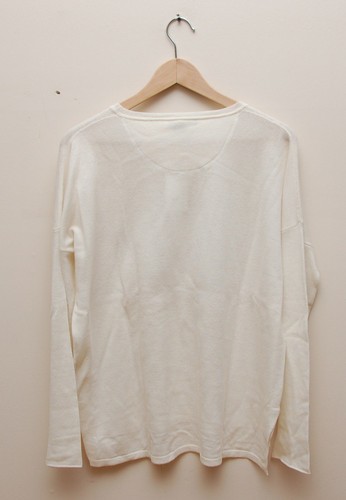 W529 NWT VINCE SPLIT SIDE 100% CASHMERE WOMEN SWEATER SIZE L $325 - Picture 5 of 7