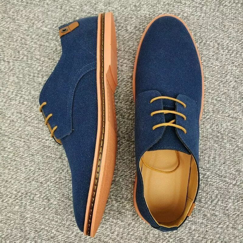 Blue Sneakers for Men in Suede