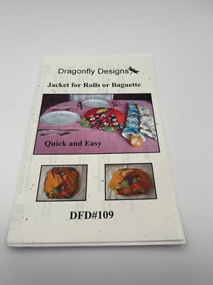 Bread Jacket for Rolls or Baguette - Dragonfly Designs DFD #109 Sewing Pattern