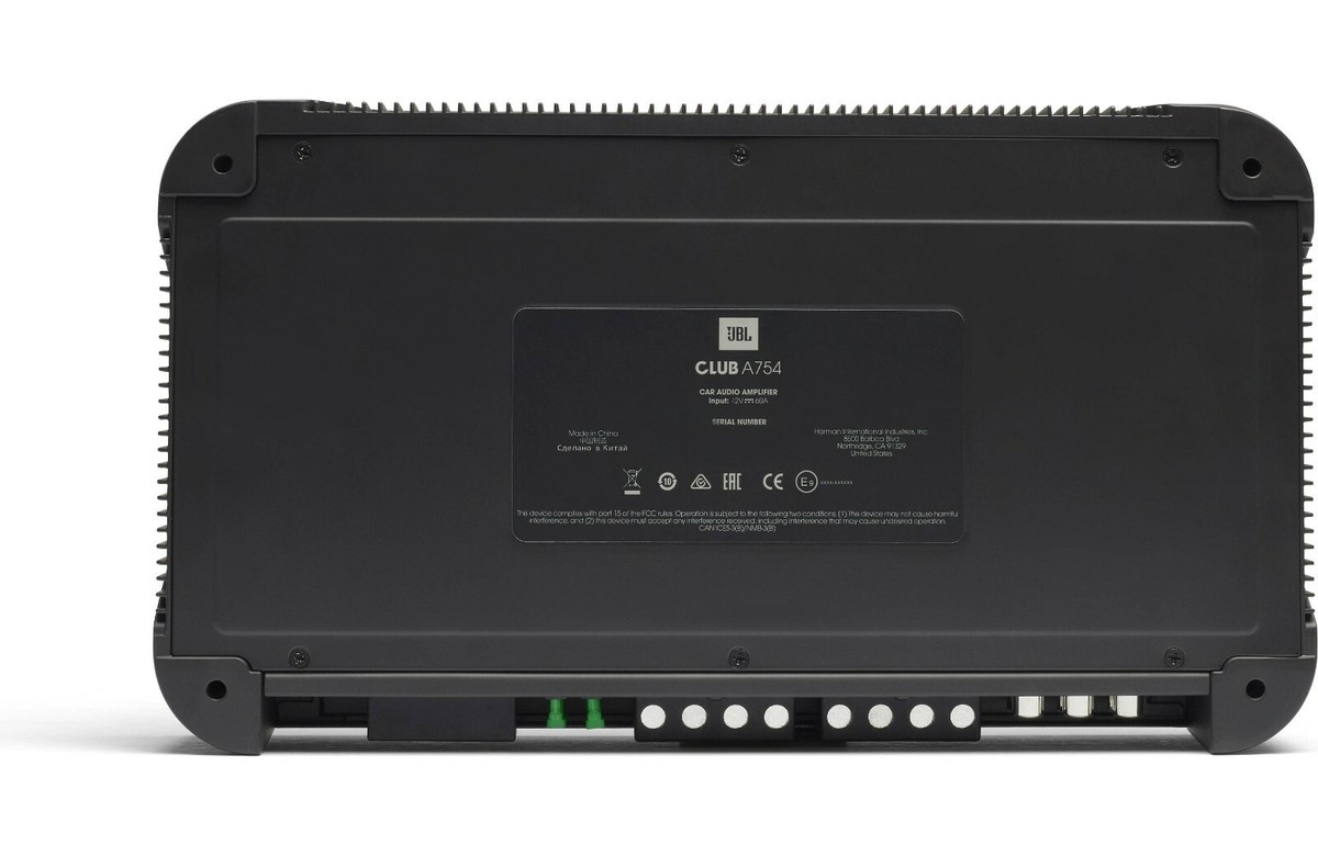 JBL Club A754 Club Series 4-Channel 400W Max 75W RMS x4 Class H