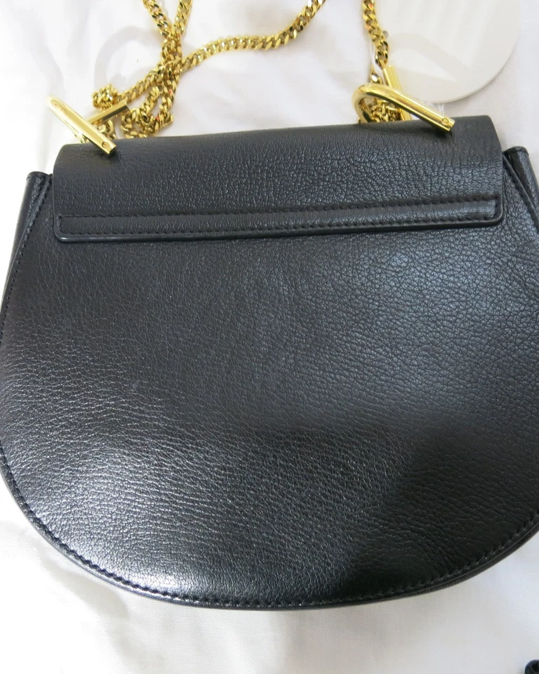 BOLSO DE HOMBRO MEDIANO DE CUERO NEGRO CHLOE DREW VENTA AL POR MENOR 1850 $ 100% AUTÉNTICO GARANTIZADO Foto 4 de 4