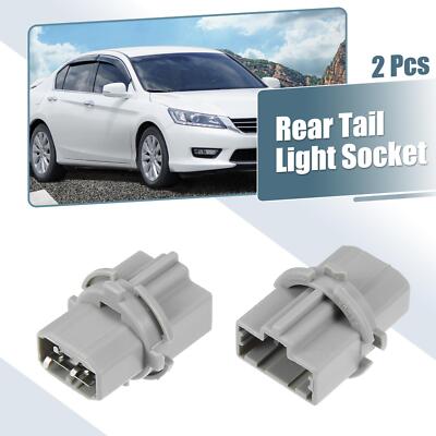 2pcs Rear Taillight Brake Lamp Socket 33515-S50-003 T20W for Honda Accord Civic