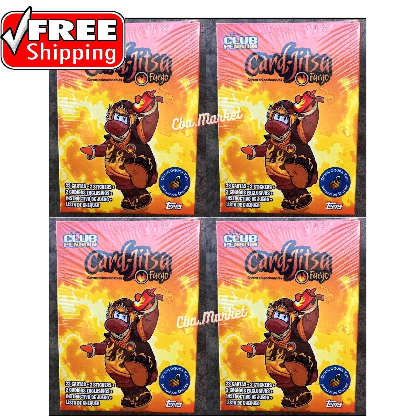 Porta Cards Vazio Club Penguin Desafio Ninja Fogo Cards 2013 Topps