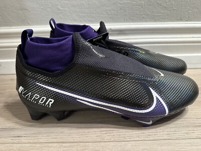 Nike Vapor Edge Pro 360 Football Cleats Black Purple Men's Size 14