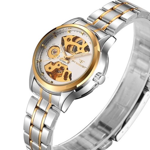 Magifique Orologio Automatico Lusso Teschio Misto Bracciale in Acciaio* |  eBay