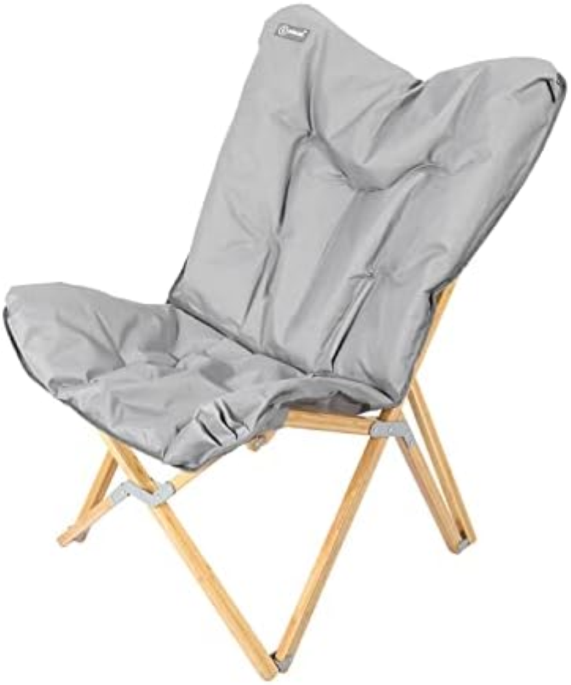 HOMECALL Folding Garden Chair bamboo tube Cationic polyester with cushion